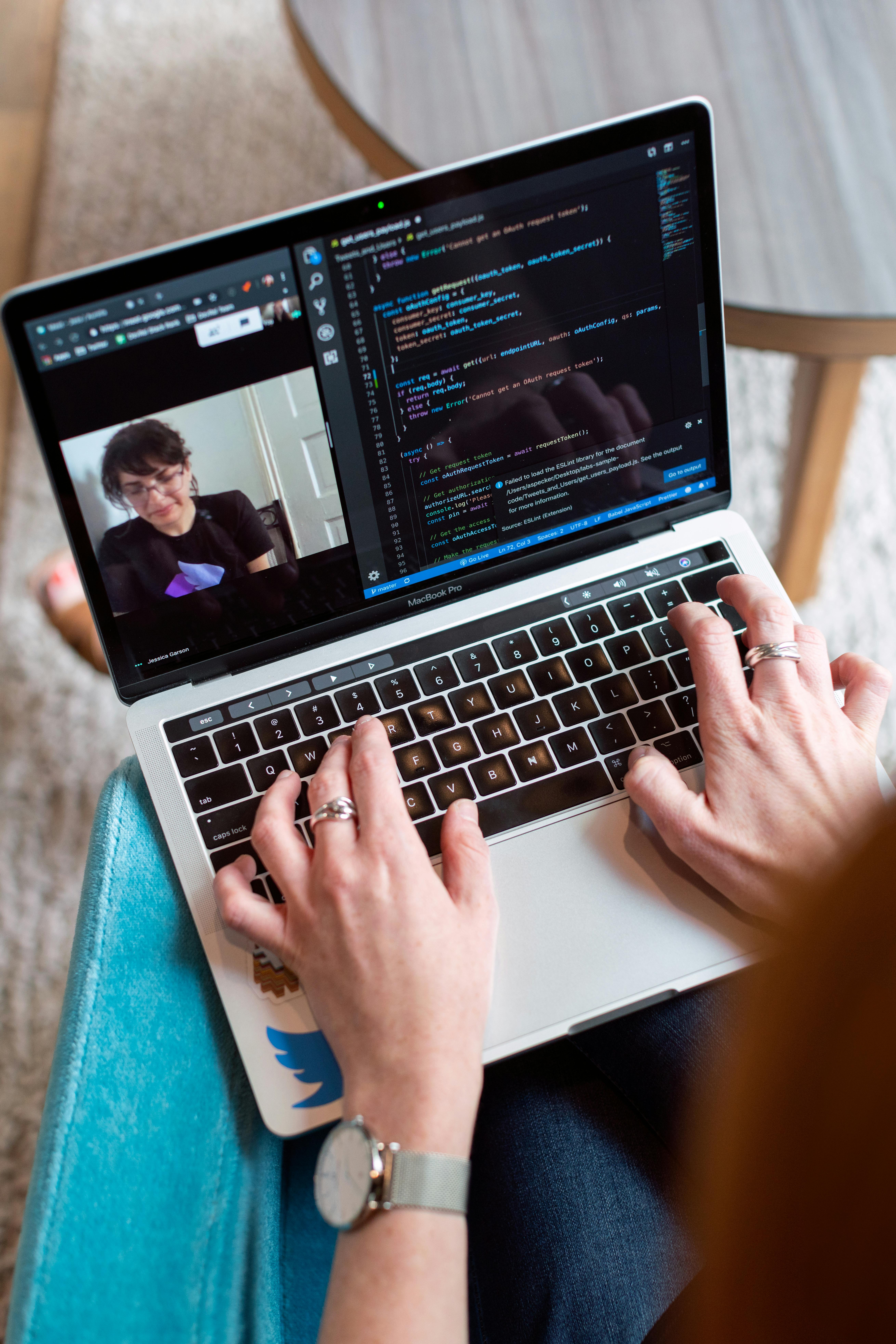 Software developers working together in a modern office